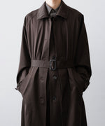 画像をギャラリービューアに読み込む, ssstein(シュタイン)のOVERSIZED LAYERED COMBINATION COAT - DARK BROWNの公式通販サイトsession福岡セレクトショップ
