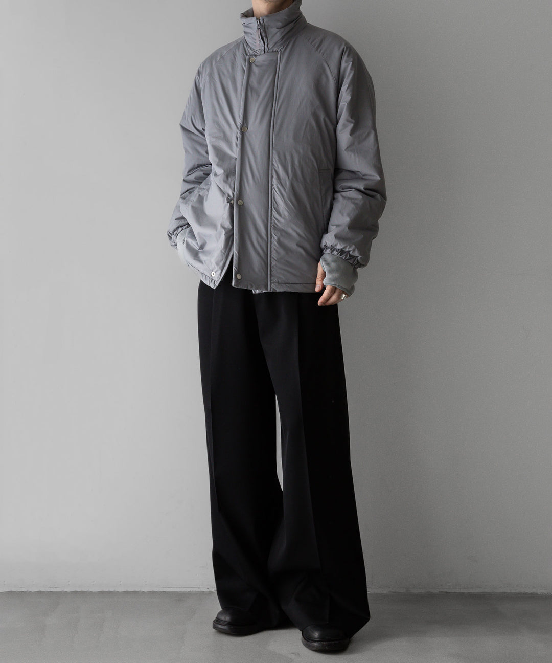 stein(シュタイン)の24SSコレクションPADDED BLOUSONのGREY公式通販サイトsession福岡セレクトショップ