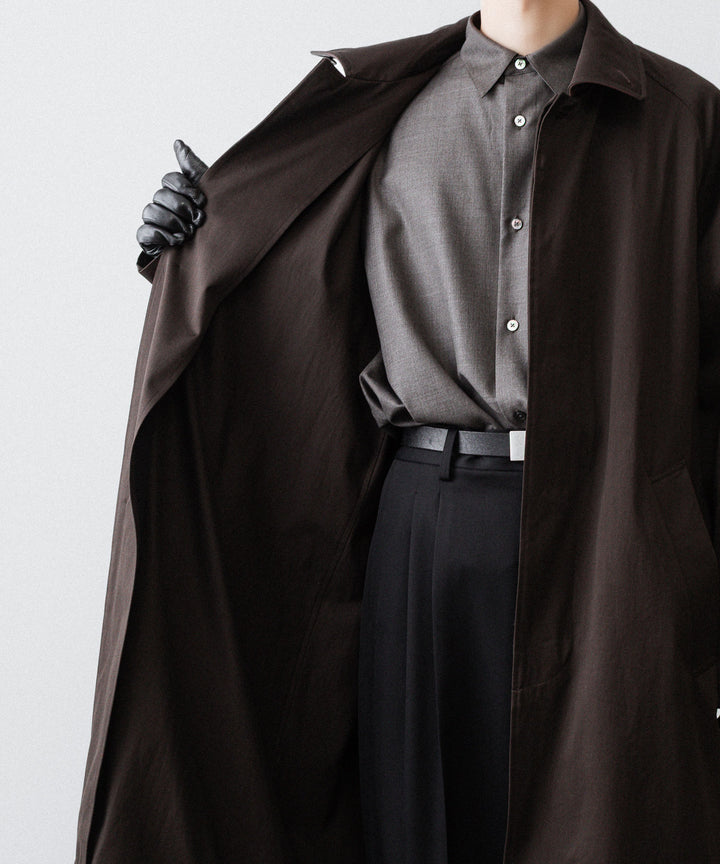 ssstein(シュタイン)のOVERSIZED LAYERED COMBINATION COAT - DARK BROWNの公式通販サイトsession福岡セレクトショップ