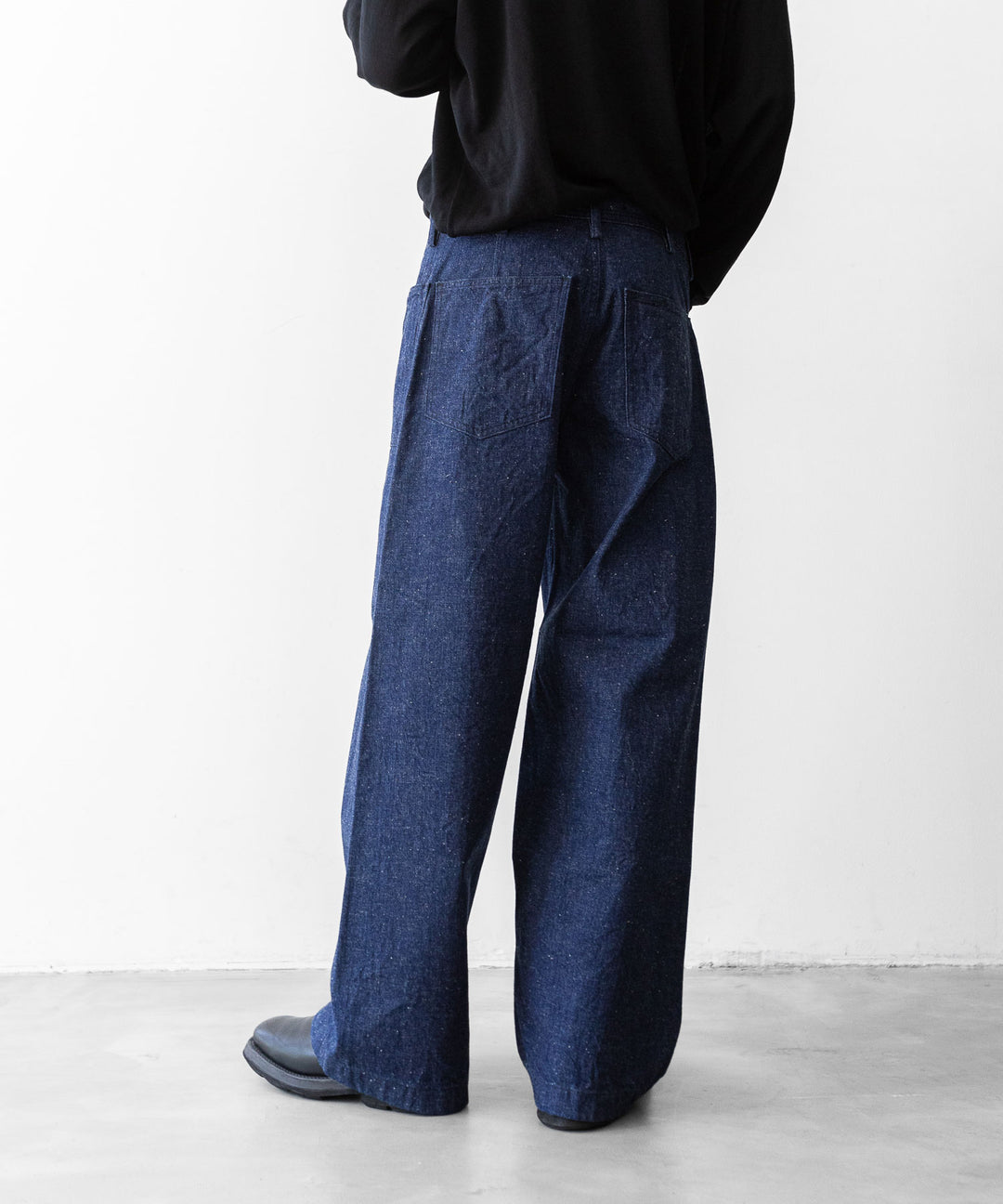 【INTÉRIM】インテリムの巻きパンツ 1940’s WW2 US.NAVY SELVEDGE NEP DENIM TROSER - NEP NAVY