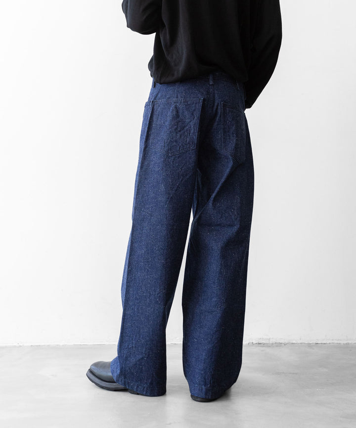 【INTÉRIM】インテリムの巻きパンツ 1940’s WW2 US.NAVY SELVEDGE NEP DENIM TROSER - NEP NAVY