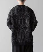 画像をギャラリービューアに読み込む, 【ANTHEM A】ALPACA WOOL INTASIA KNIT PULLOVER - BLACK
