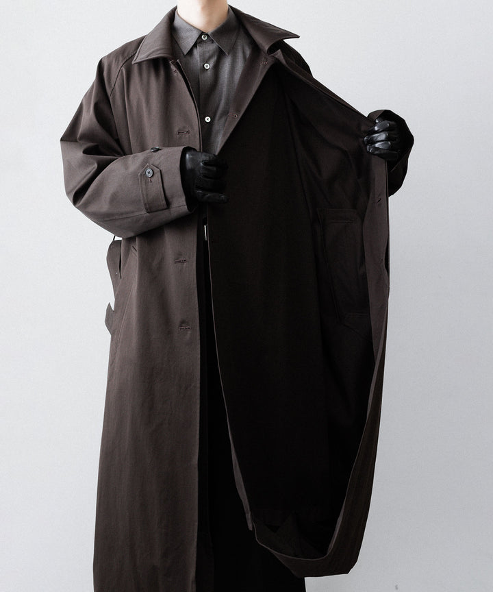 ssstein(シュタイン)のOVERSIZED LAYERED COMBINATION COAT - DARK BROWNの公式通販サイトsession福岡セレクトショップ