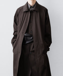 ssstein / シュタイン】OVERSIZED LAYERED COMBINATION COAT - DARK
