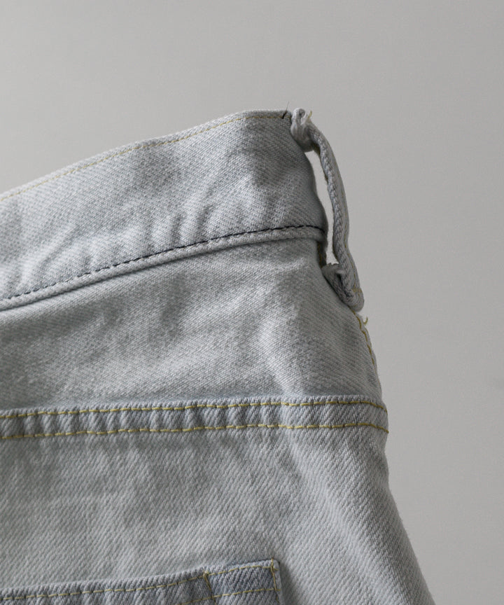 【INTÉRIM】MILK PAINT WWII 1943 HEAVY KIBATA SHUTTLE DENIM JEANS - P.B.WHITE