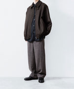 画像をギャラリービューアに読み込む, ssstein(シュタイン)のWOOL/CASHMERE FLEECE EASY TWIST TROUSERS - GREY BROWNの公式通販サイトsession福岡セレクトショップ

