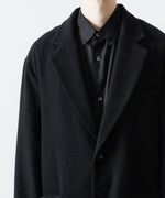 画像をギャラリービューアに読み込む, ssstein(シュタイン)のWOOL/CASHMERE FLEECE SINGLE BREASTED JACKET - BLACKの公式通販サイトsession福岡セレクトショップ
