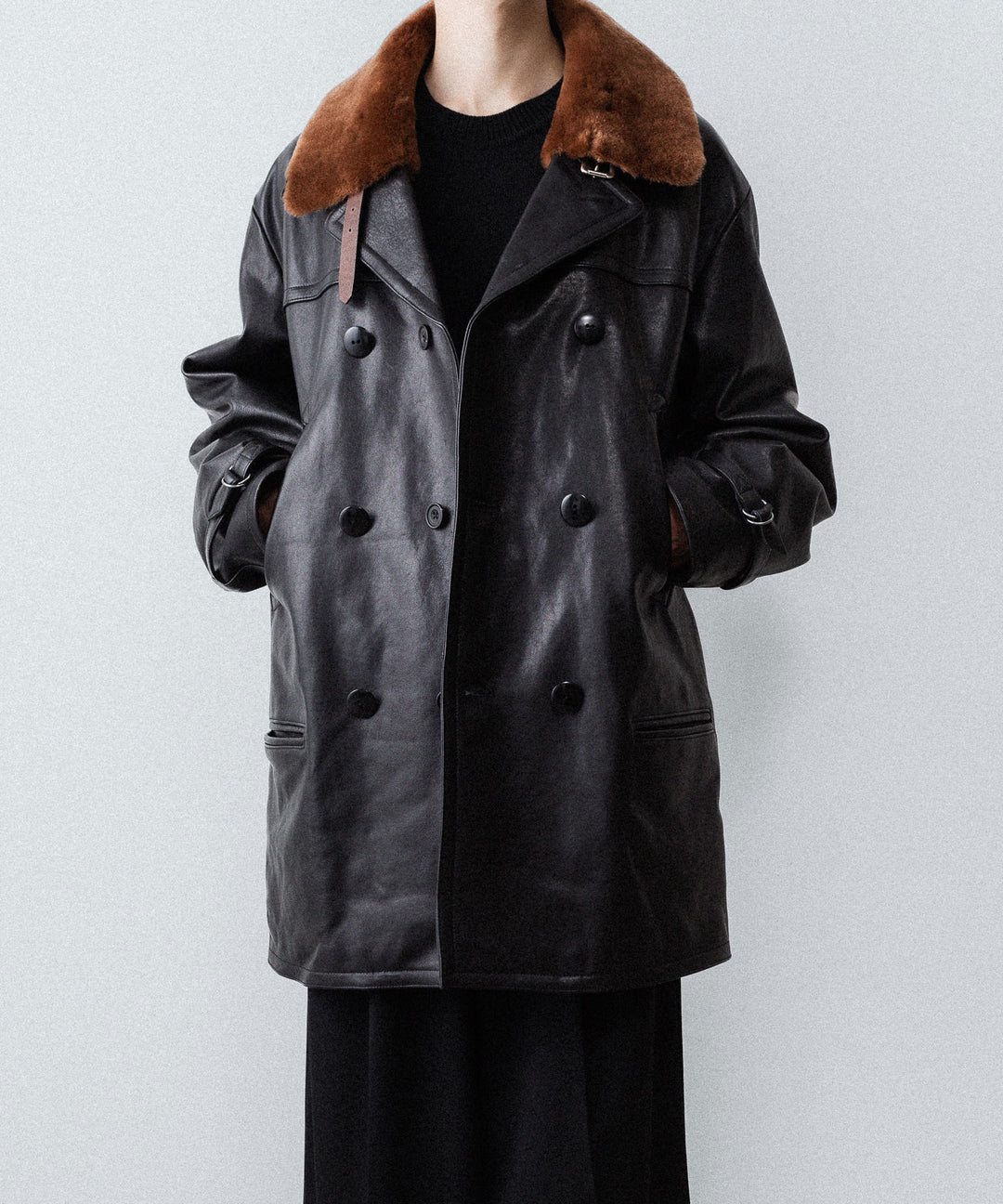 【ANTHEM A】LAMB LEATHER TROMPE L&