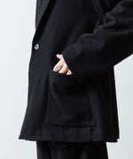 画像をギャラリービューアに読み込む, ssstein(シュタイン)のWOOL/CASHMERE FLEECE SINGLE BREASTED JACKET - BLACKの公式通販サイトsession福岡セレクトショップ
