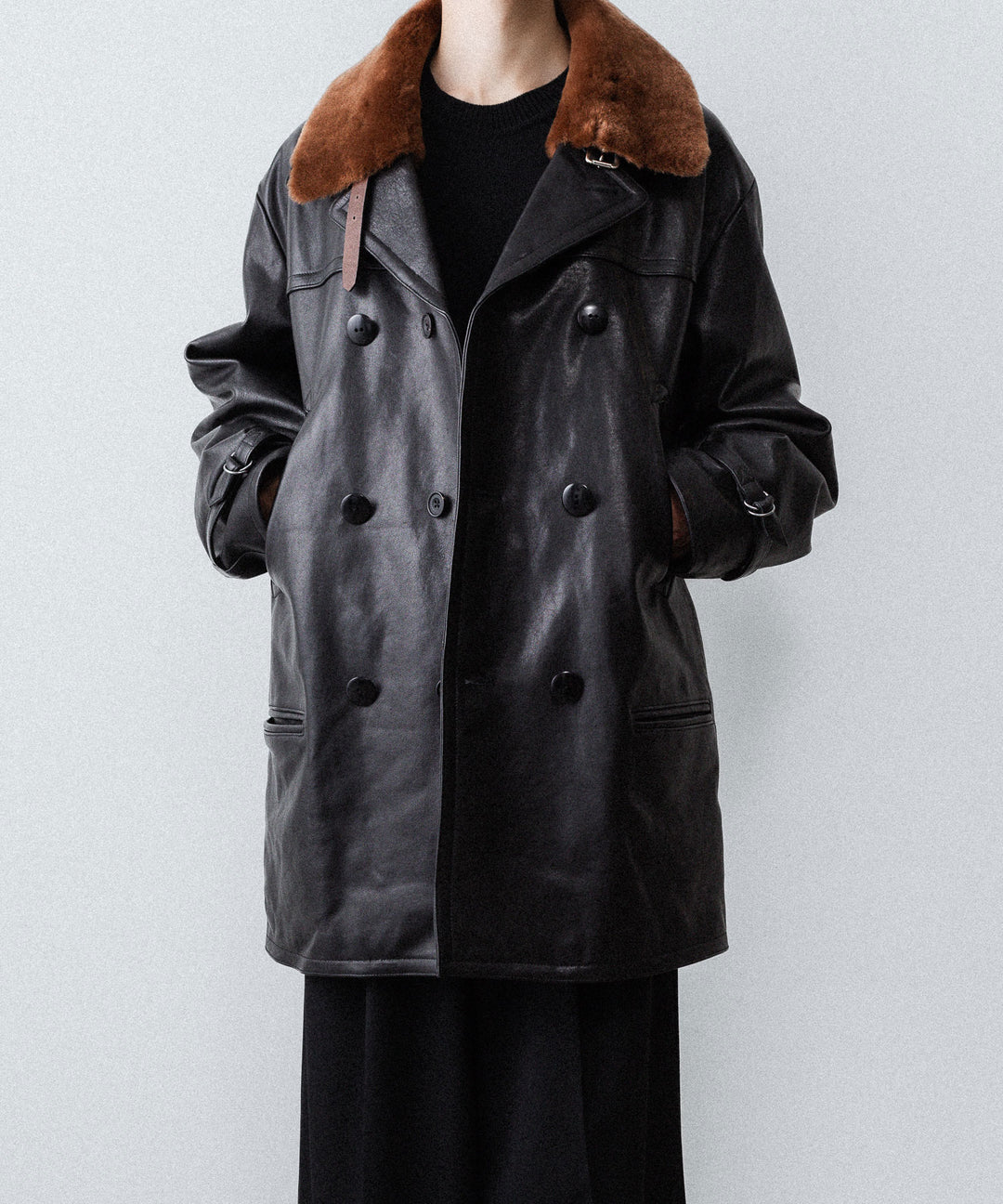 【ANTHEM A】LAMB LEATHER TROMPE L&