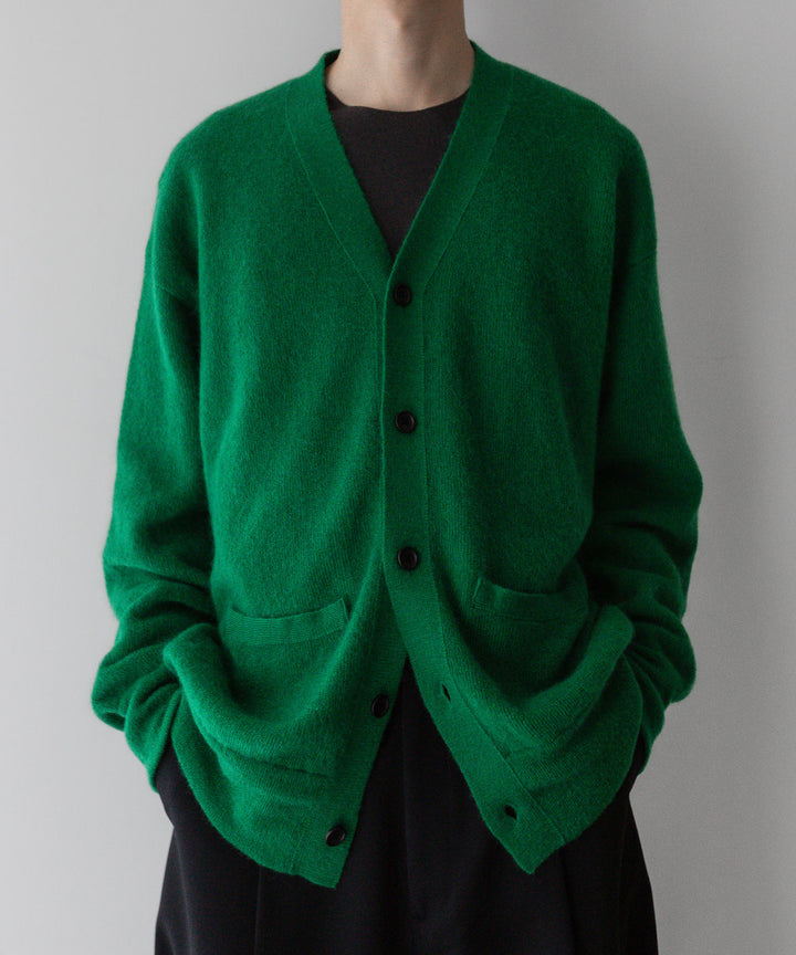 stein(シュタイン)のEXTRA FINE KID MOHAIR CARDIGANのGREEN 公式通販サイト session福岡セレクトショップ