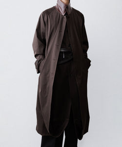 ssstein / シュタイン】OVERSIZED LAYERED COMBINATION COAT - DARK