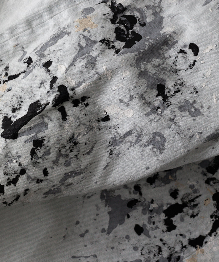 【INTÉRIM】MILK PAINT WWII 1943 HEAVY KIBATA SHUTTLE DENIM JEANS - P.B.WHITE