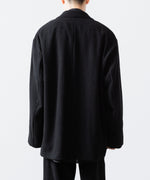 画像をギャラリービューアに読み込む, ssstein(シュタイン)のWOOL/CASHMERE FLEECE SINGLE BREASTED JACKET - BLACKの公式通販サイトsession福岡セレクトショップ
