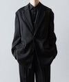【ssstein】OVERSIZED SINGLE BREASTED JACKET - BLACK