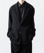 画像をギャラリービューアに読み込む, ssstein(シュタイン)のWOOL/CASHMERE FLEECE SINGLE BREASTED JACKET - BLACKの公式通販サイトsession福岡セレクトショップ
