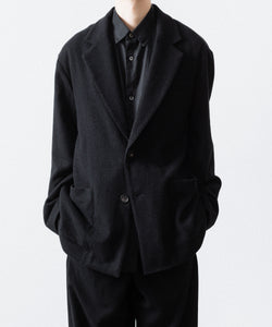 ssstein / シュタイン】WOOL/CASHMERE FLEECE SINGLE BREASTED JACKET