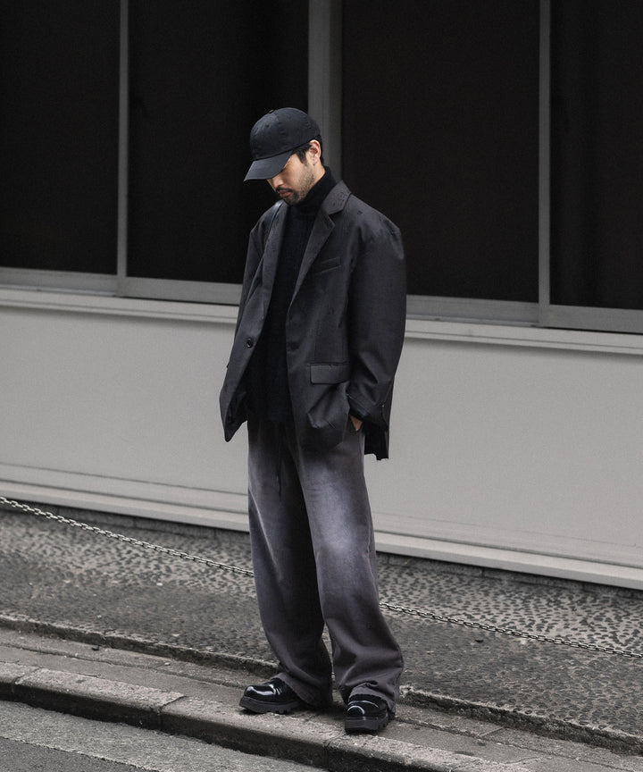 【CODA】BROWN WOOL POLY OVERSIZED ADAGIO DISTRESSED BLAZER - BROWN