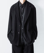 画像をギャラリービューアに読み込む, ssstein(シュタイン)のWOOL/CASHMERE FLEECE SINGLE BREASTED JACKET - BLACKの公式通販サイトsession福岡セレクトショップ

