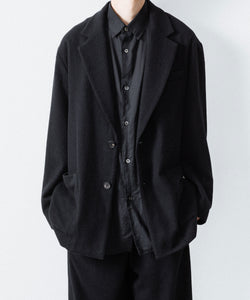 ssstein / シュタイン】WOOL/CASHMERE FLEECE SINGLE BREASTED JACKET