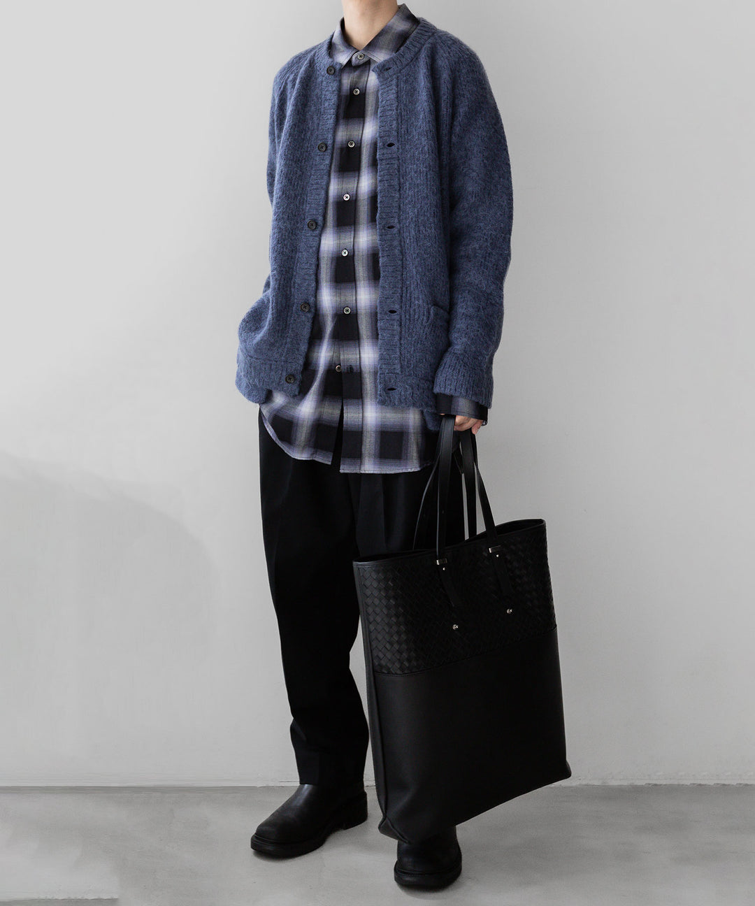 stein(シュタイン)の23AWコレクションOVERSIZED STANDARD SHIRTのPURPLE OMBRE