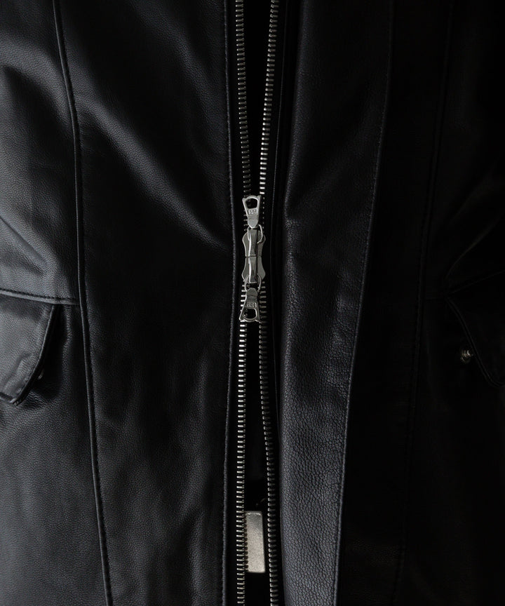 stein(シュタイン)の24SSコレクションDETACHABLE SLEEVES LEATHER BLOUSONのBLACK sessionセッション福岡セレクトショップ 公式通販サイト