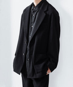 ssstein / シュタイン】WOOL/CASHMERE FLEECE SINGLE BREASTED JACKET