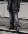 【CODA】WORN BLACK AGING FADED DAMAGED SWEATPANTS - WORN BLACK
