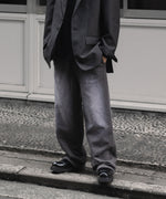 画像をギャラリービューアに読み込む, 【CODA】WORN BLACK AGING FADED DAMAGED SWEATPANTS - WORN BLACK
