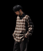 画像をギャラリービューアに読み込む, ssstein(シュタイン)のLY/VIS CHECK OVERSIZED LS SHIRT - BROWN OMBREの公式通販サイトsession福岡セレクトショップ
