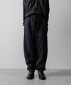 【ssstein】UNTWISTED YARN FADE SWEAT TWIST SEAM PANTS - DARK NAVY