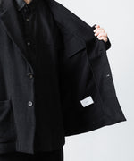 画像をギャラリービューアに読み込む, ssstein(シュタイン)のWOOL/CASHMERE FLEECE SINGLE BREASTED JACKET - BLACKの公式通販サイトsession福岡セレクトショップ
