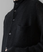 画像をギャラリービューアに読み込む, 【ANTHEM A】HAND EMBROIDERY MOHAIR NYLON CARDIGAN - BLACK
