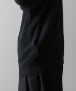 画像をギャラリービューアに読み込む, 【ANTHEM A】HAND EMBROIDERY MOHAIR NYLON CARDIGAN - BLACK
