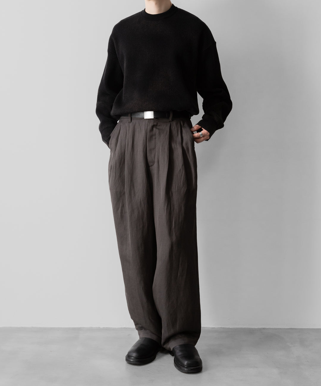 ssstein(シュタイン)のVIS/LI TWILL WIDE EASY TROUSERS - KHAKIの公式通販サイトsession福岡セレクトショップ