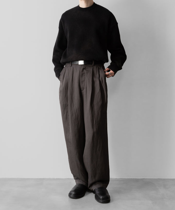 ssstein(シュタイン)のVIS/LI TWILL WIDE EASY TROUSERS - KHAKIの公式通販サイトsession福岡セレクトショップ