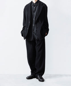 ssstein / シュタイン】WOOL/CASHMERE FLEECE SINGLE BREASTED JACKET