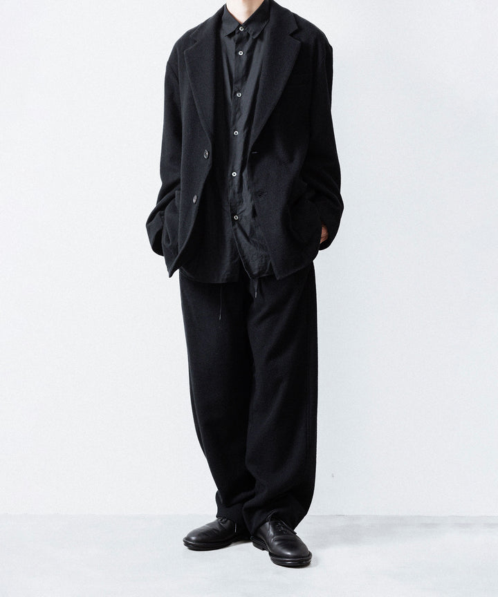 ssstein(シュタイン)のWOOL/CASHMERE FLEECE EASY TWIST TROUSERS - BLACKの公式通販サイトsession福岡セレクトショップ