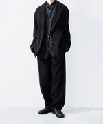 画像をギャラリービューアに読み込む, ssstein(シュタイン)のWOOL/CASHMERE FLEECE EASY TWIST TROUSERS - BLACKの公式通販サイトsession福岡セレクトショップ
