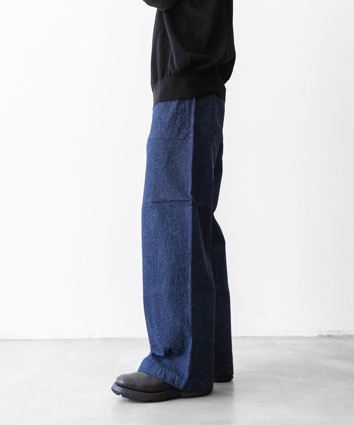 【INTÉRIM】インテリムの巻きパンツ 1940’s WW2 US.NAVY SELVEDGE NEP DENIM TROSER - NEP NAVY