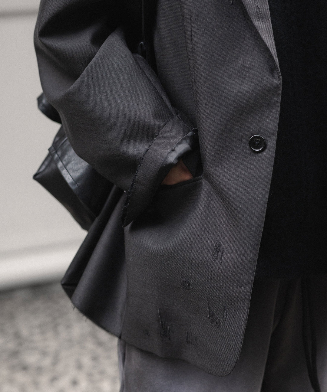 CODA コーダ BROWN WOOL POLY OVERSIZED ADAGIO DISTRESSED BLAZERのBROWN 公式通販サイトsession福岡セレクトショップ