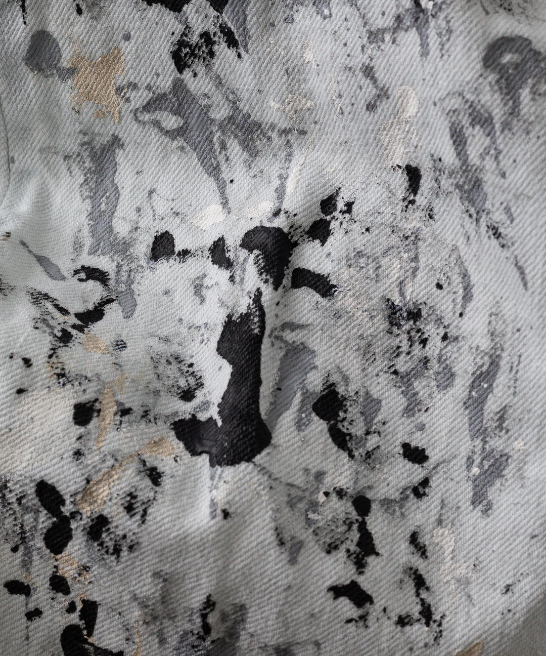 【INTÉRIM】MILK PAINT WWII 1943 HEAVY KIBATA SHUTTLE DENIM JEANS - P.B.WHITE