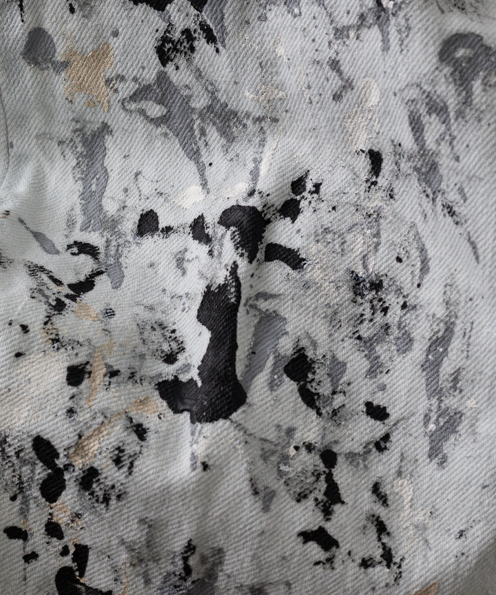 【INTÉRIM】MILK PAINT WWII 1943 HEAVY KIBATA SHUTTLE DENIM JEANS - P.B.WHITE