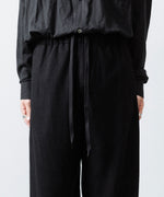 画像をギャラリービューアに読み込む, ssstein(シュタイン)のWOOL/CASHMERE FLEECE EASY TWIST TROUSERS - BLACKの公式通販サイトsession福岡セレクトショップ

