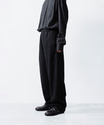 画像をギャラリービューアに読み込む, ssstein(シュタイン)のWOOL/CASHMERE FLEECE EASY TWIST TROUSERS - BLACKの公式通販サイトsession福岡セレクトショップ
