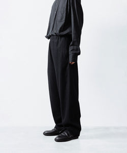 ssstein / シュタイン】WOOL/CASHMERE FLEECE EASY TWIST TROUSERS