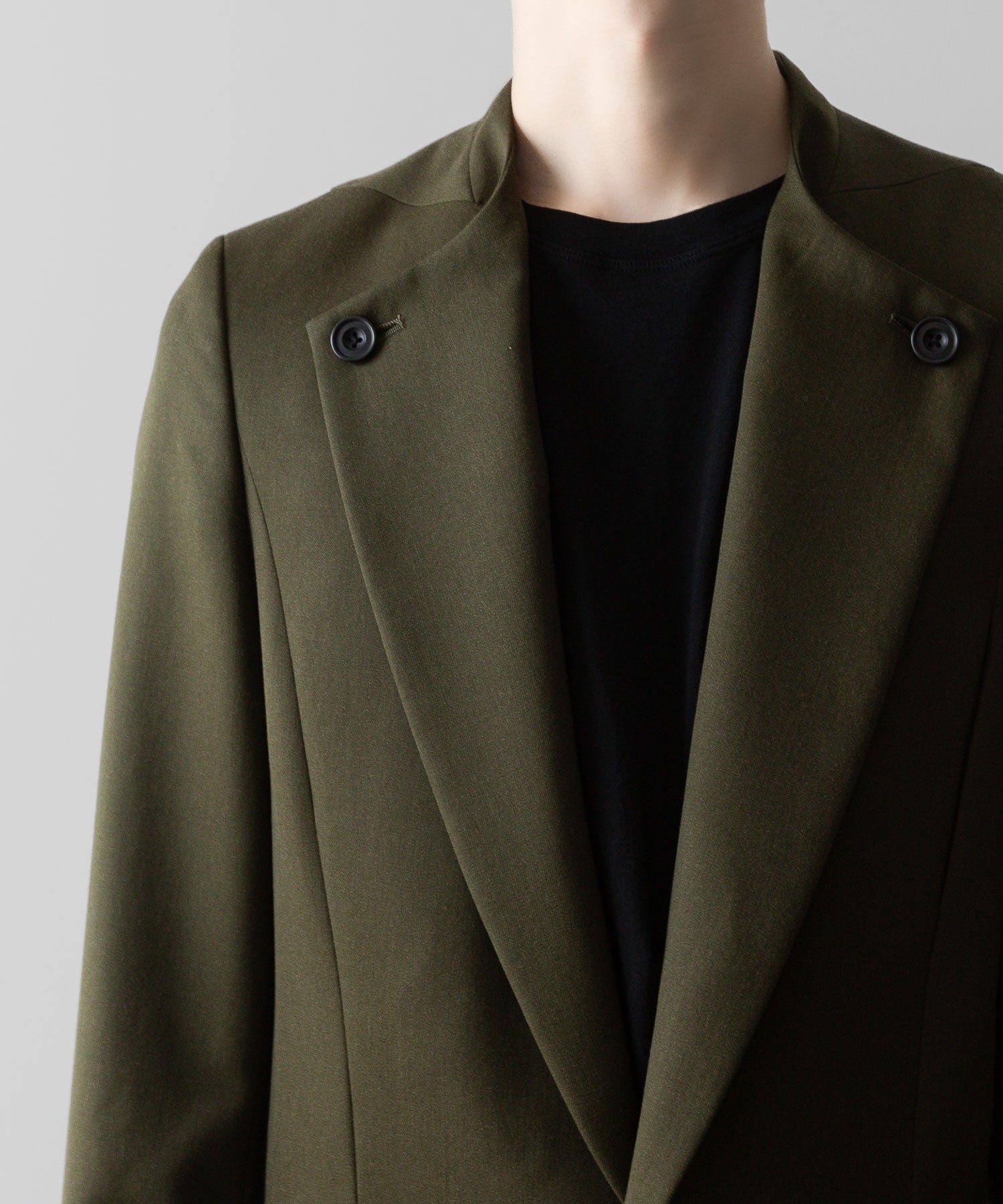 ato(アトウ)のLAPEL BUTTONED JACKET - KHAKIの公式通販サイトsession福岡セレクトショップ