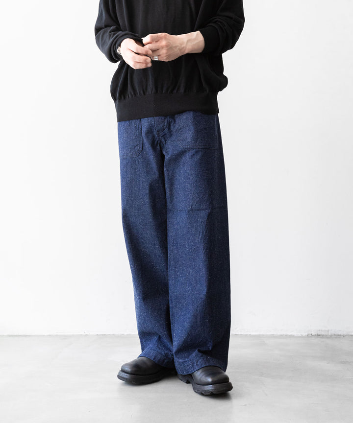 【INTÉRIM】インテリムの巻きパンツ 1940’s WW2 US.NAVY SELVEDGE NEP DENIM TROSER - NEP NAVY