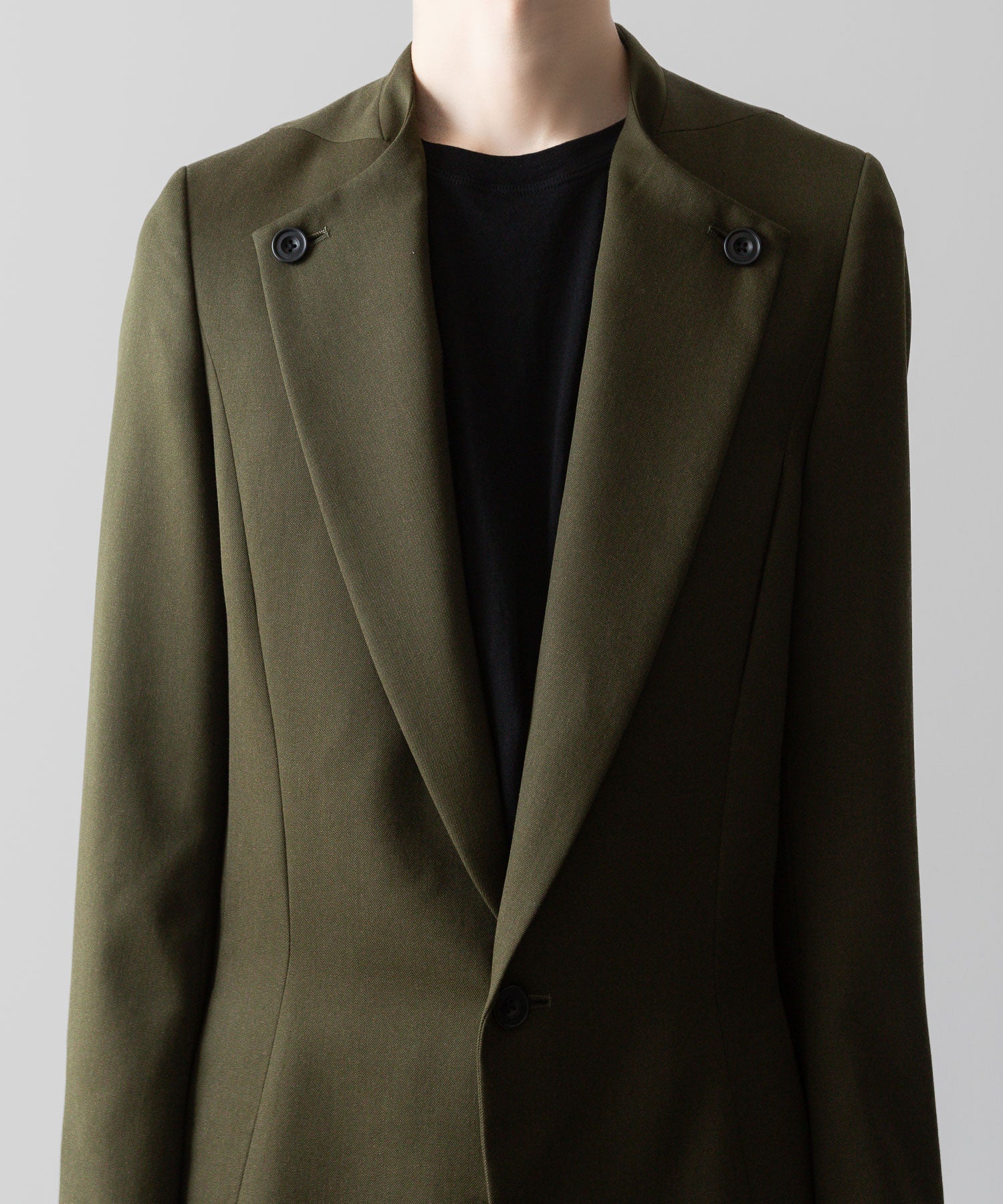 ato(アトウ)のLAPEL BUTTONED JACKET - KHAKIの公式通販サイトsession福岡セレクトショップ