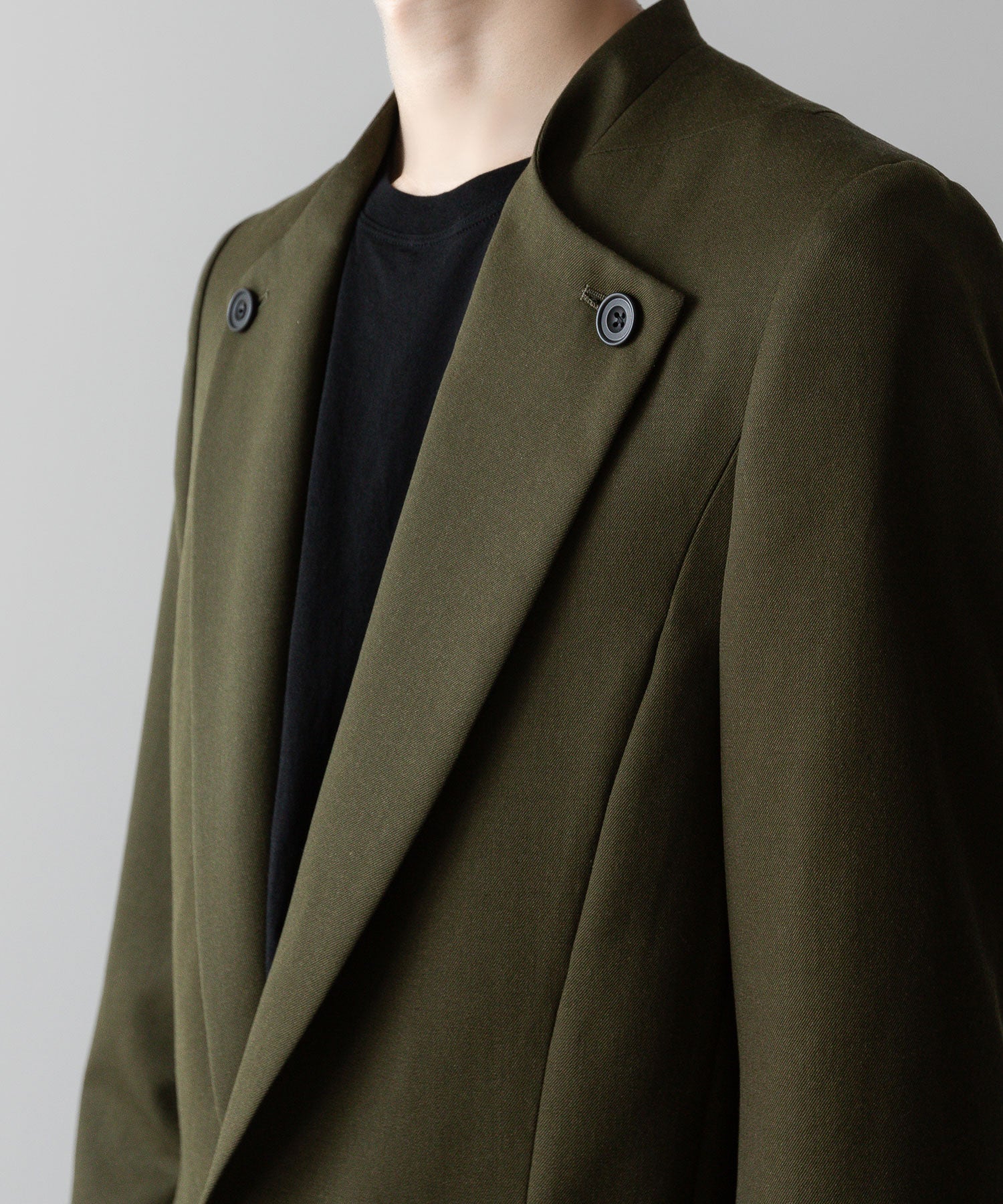 ato(アトウ)のLAPEL BUTTONED JACKET - KHAKIの公式通販サイトsession福岡セレクトショップ